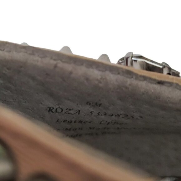 Sam Edelman Roza Spiked Heels Pumps‎ Shoes 6 M Tan Matte Leather  Rhinestone - Picture 12 of 14